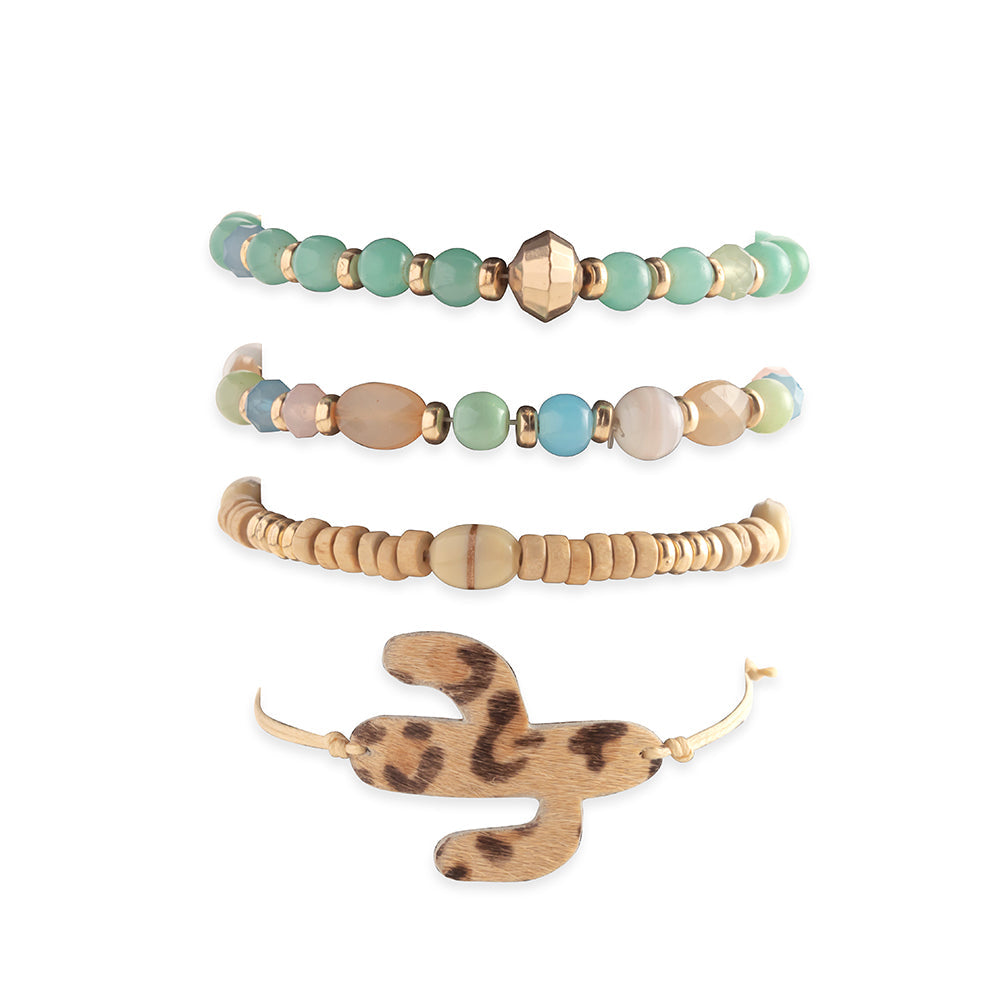 Dessert Sentinel Stacked Bracelet - Myra USA