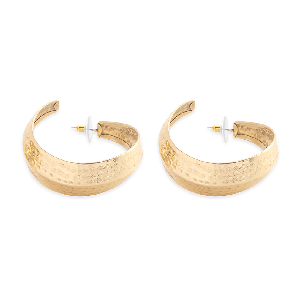 Marvilosa Hoop Earrings In Gold - Myra USA