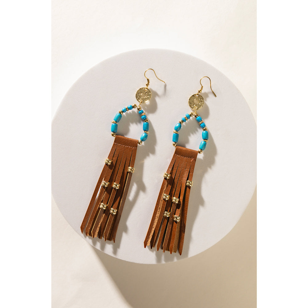 Midnight's Mystery Earrings In Brown - Myra USA