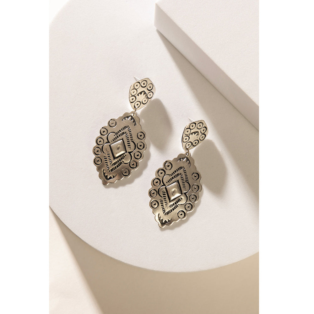 Antiqua Anne Earrings In Silver - Myra USA