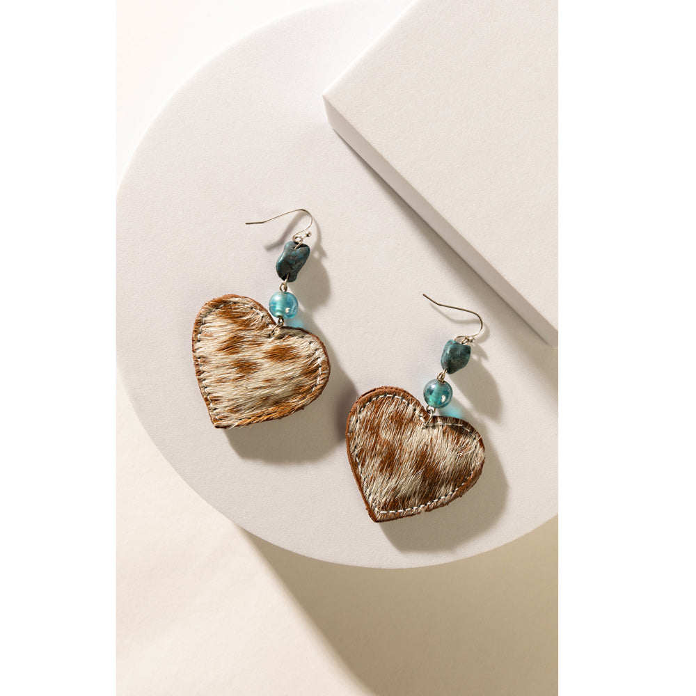 Light of My Heart Earrings In Brown - Myra USA