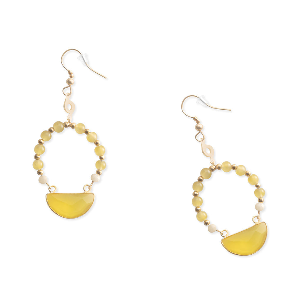Shonanna Earrings In Yellow - Myra USA