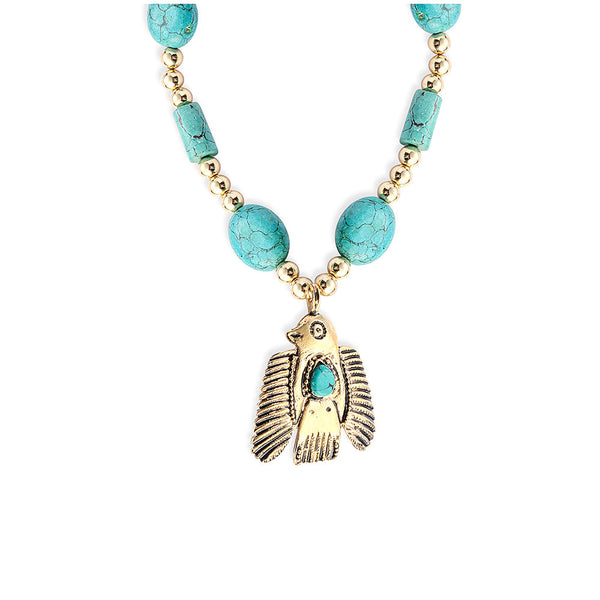 Mighty Skybird Stones Necklace - Myra USA