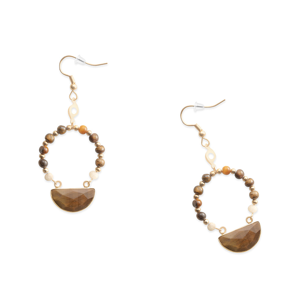 Shonanna Earrings In Brown - Myra USA