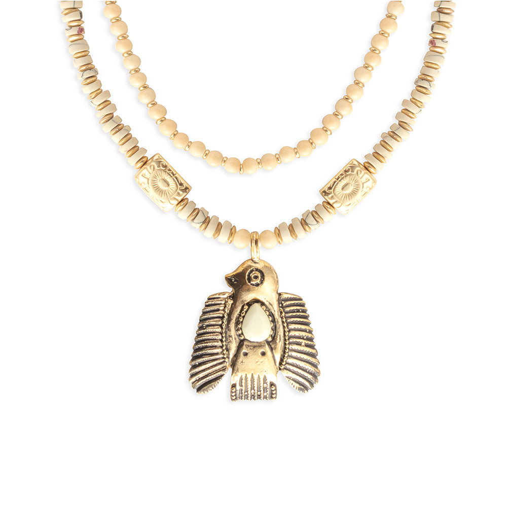 Mighty Skybird Pendant Necklace - Myra USA