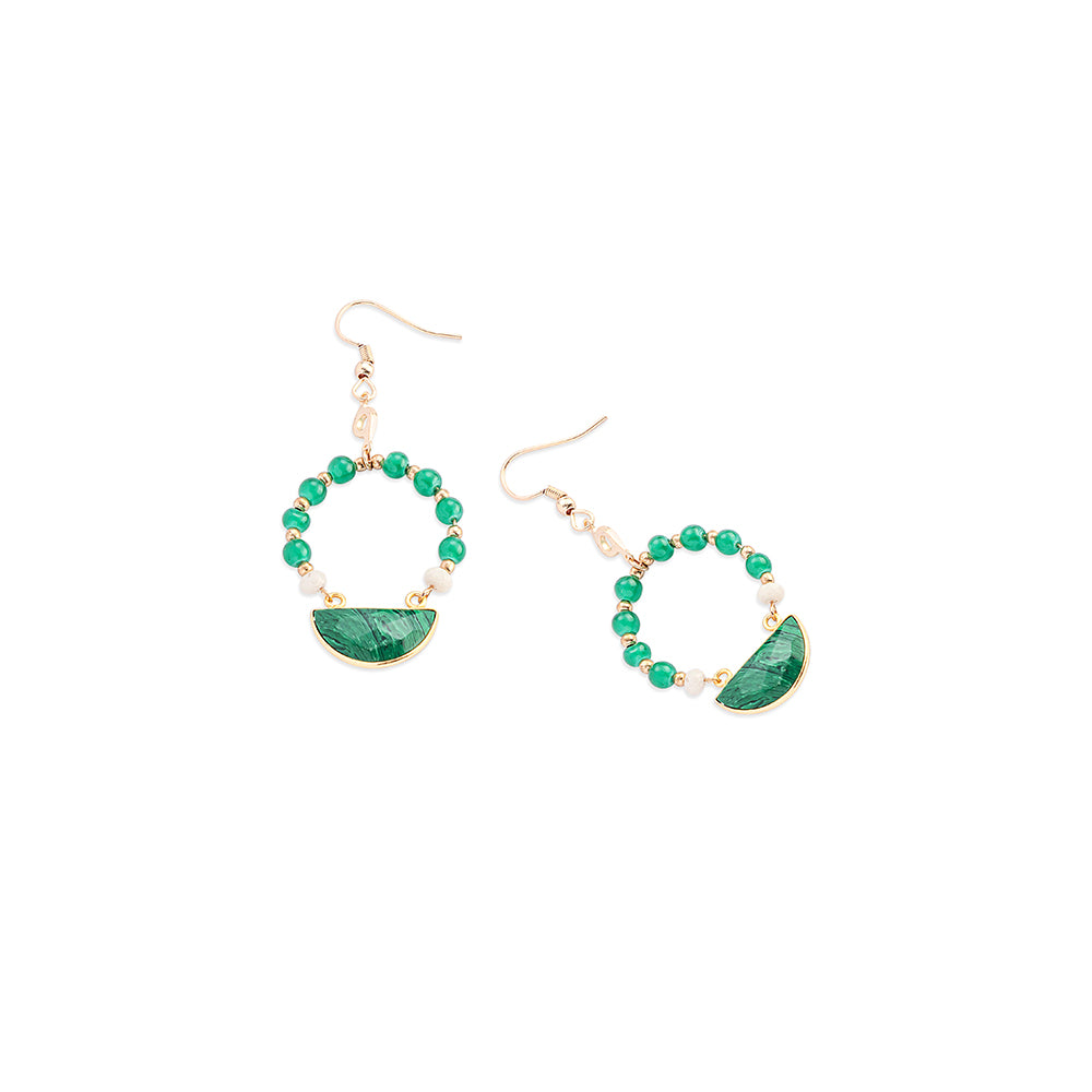 Shonanna Earrings In Green - Myra USA