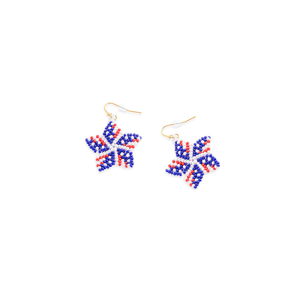 Stars n' Stars Beaded Earrings In Multicolor - Myra USA