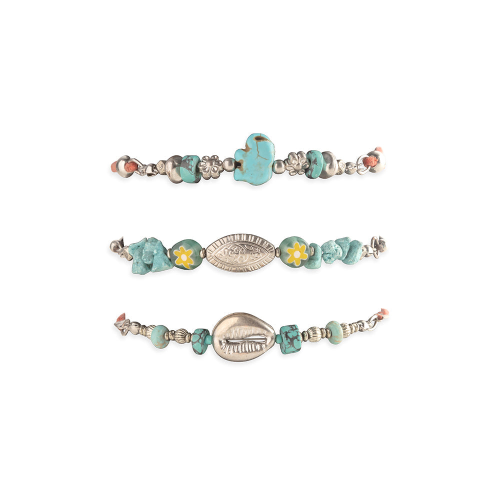 Treasures Large & Small Bracelet Trio - Myra USA