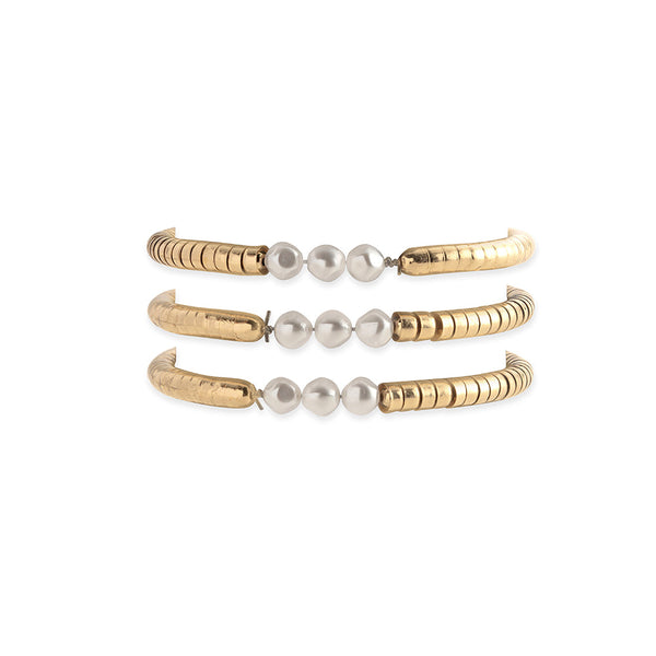 Of Gold & Pearls Bracelet - Myra USA