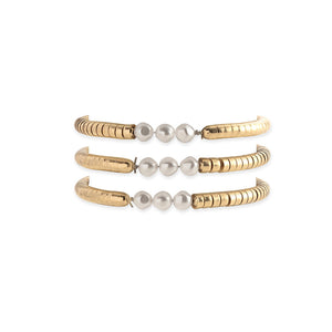 Of Gold & Pearls Bracelet - Myra USA