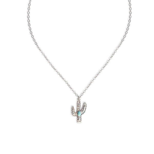 Amazing Saguaro Cactus Pendant Necklace - Myra USA