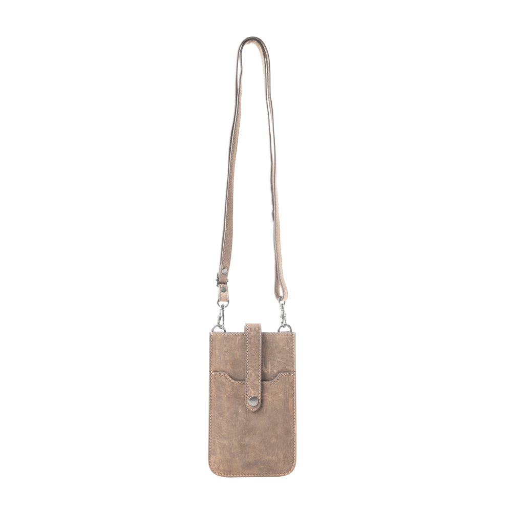 Golden Canyon Cell Phone Bag In Camel - Myra USA