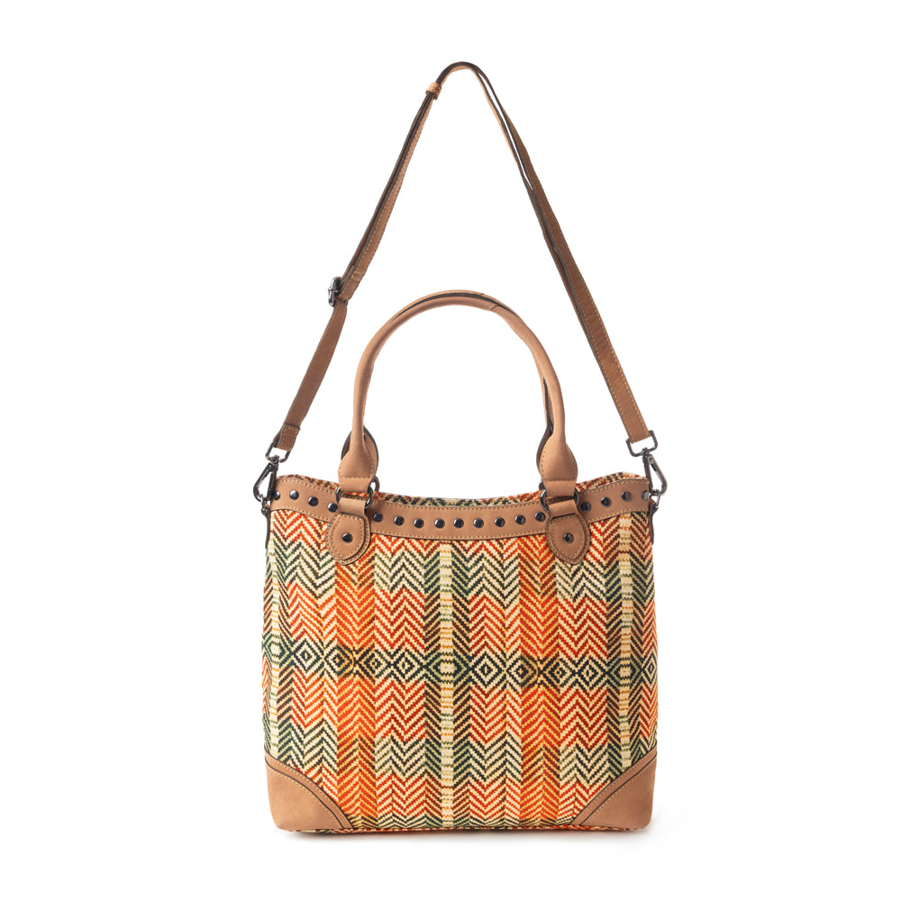 Harvest Chevron Carryall Tote Bag - Myra USA