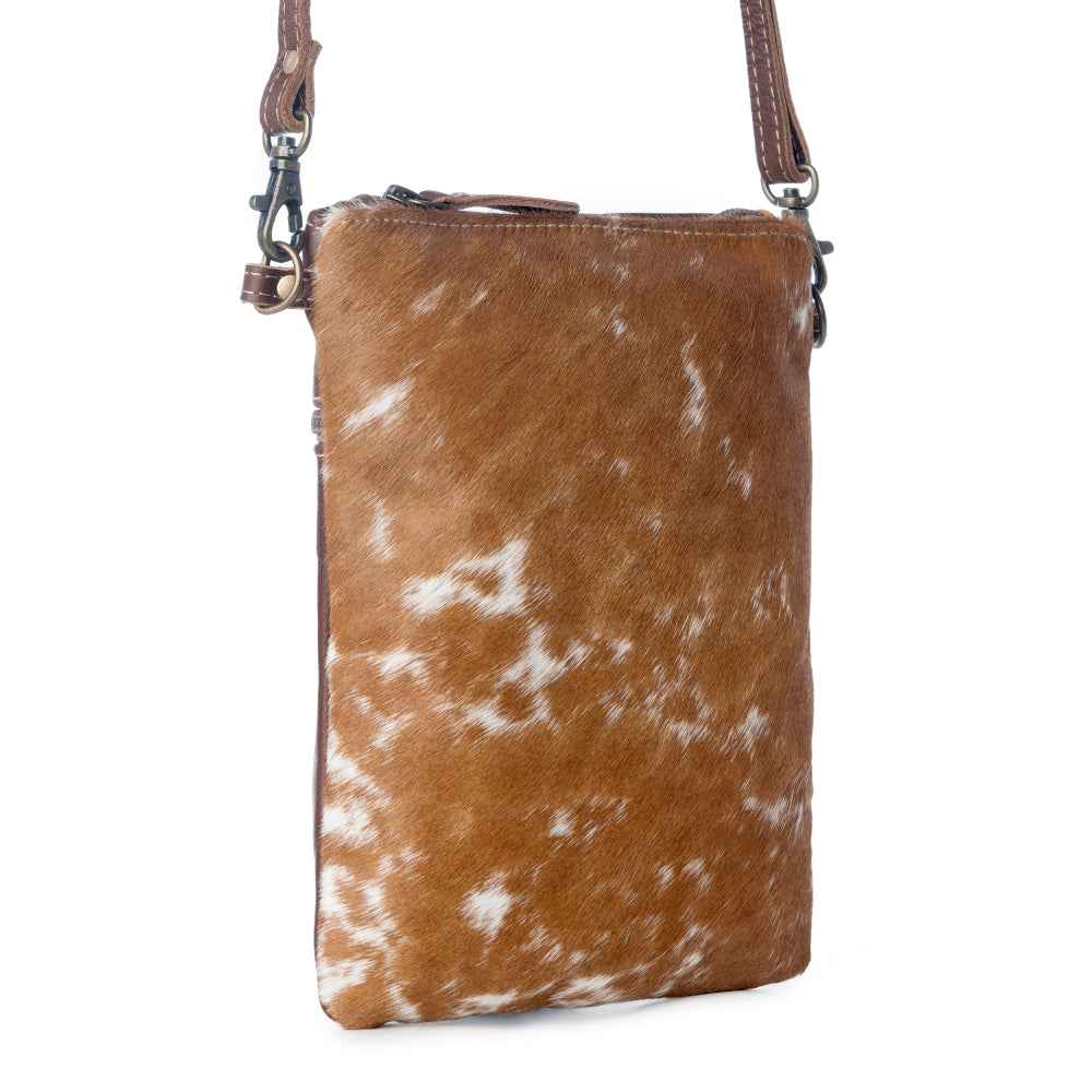 White And Brown Cross Body Bag