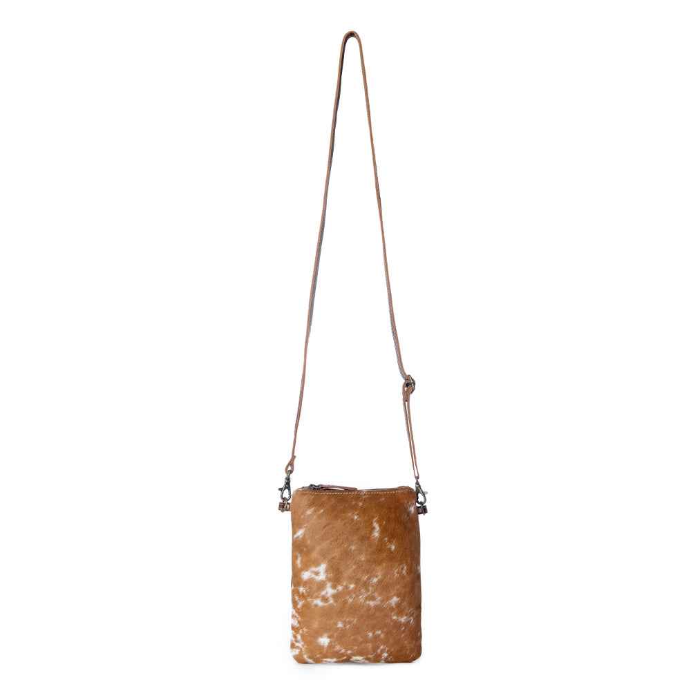 White And Brown Cross Body Bag