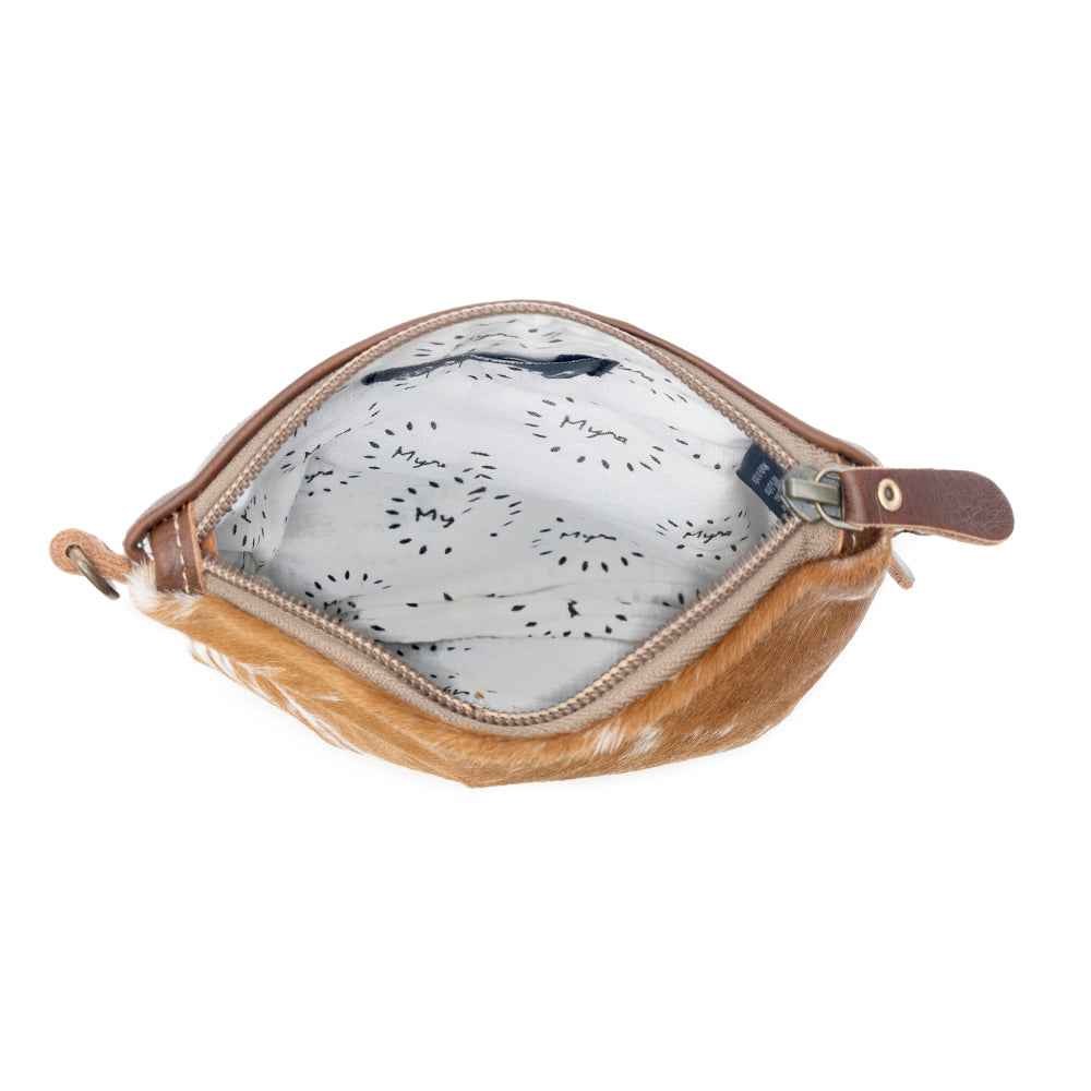 White And Brown Cross Body Bag