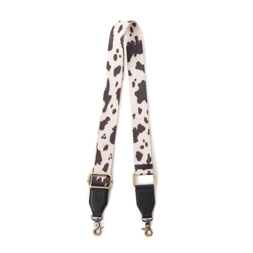 Prairie Sage Spotted Accessory Strap In Black and White - Myra USA