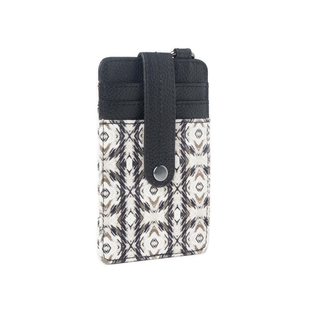 Taralongo Vista Credit Card Holder In Black and White - Myra USA