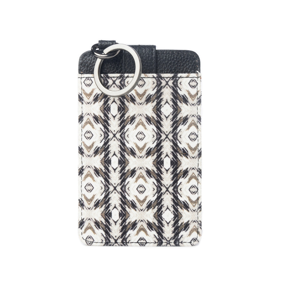 Taralongo Vista Credit Card Holder In Black and White - Myra USA