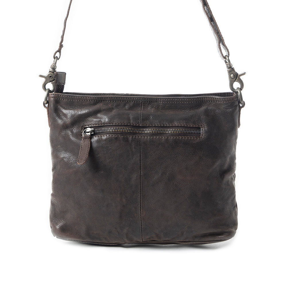 Range Rider Pocket Shoulder Bag In Black - Myra USA