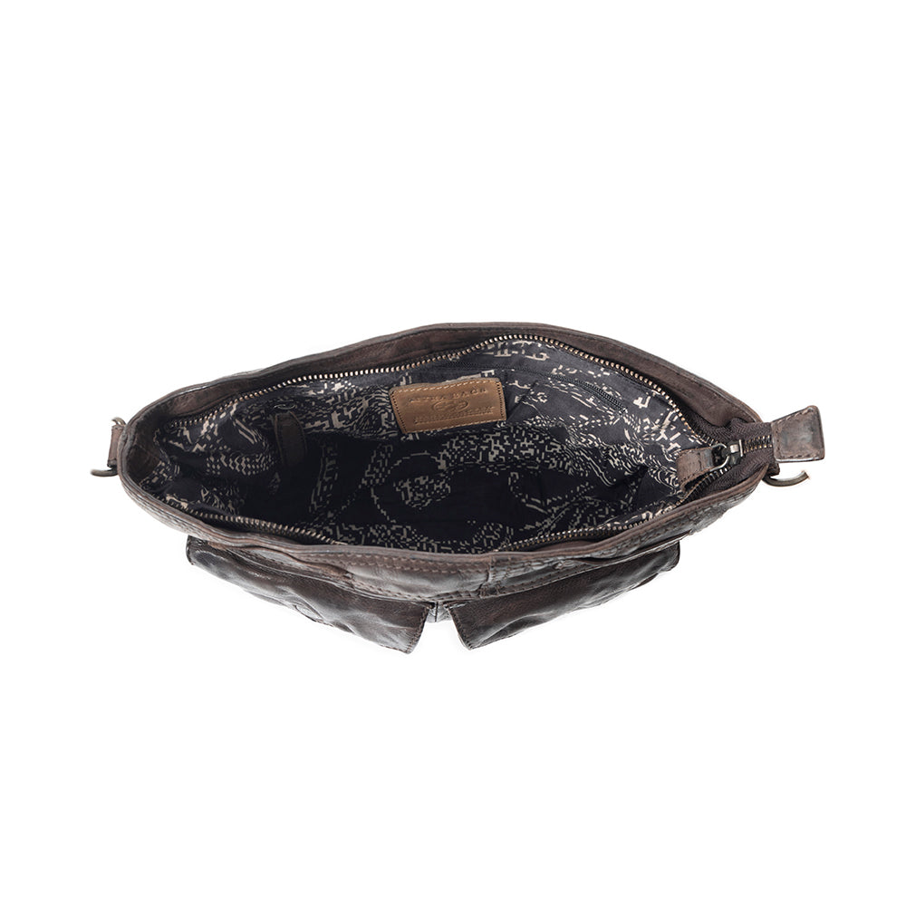 Range Rider Pocket Shoulder Bag In Black - Myra USA