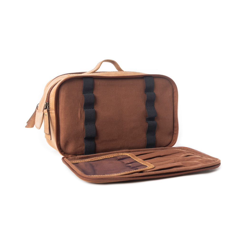 Martha High Trail Toiletries Bag In Brown - Myra USA