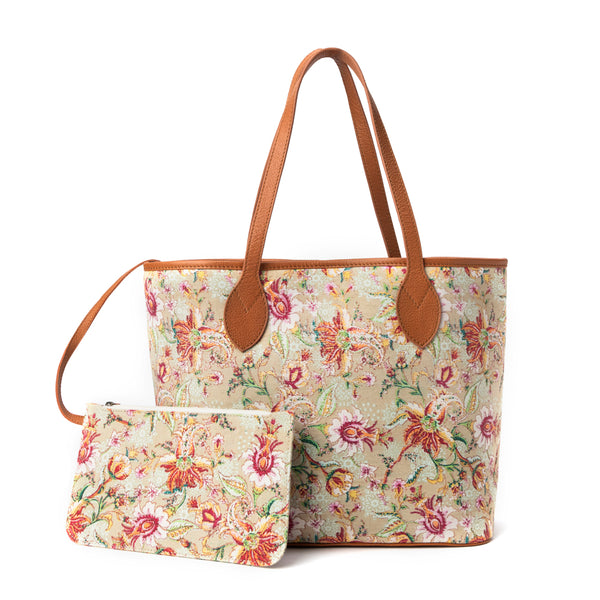 Follow Paradise Tote Bag In Brown - Myra USA