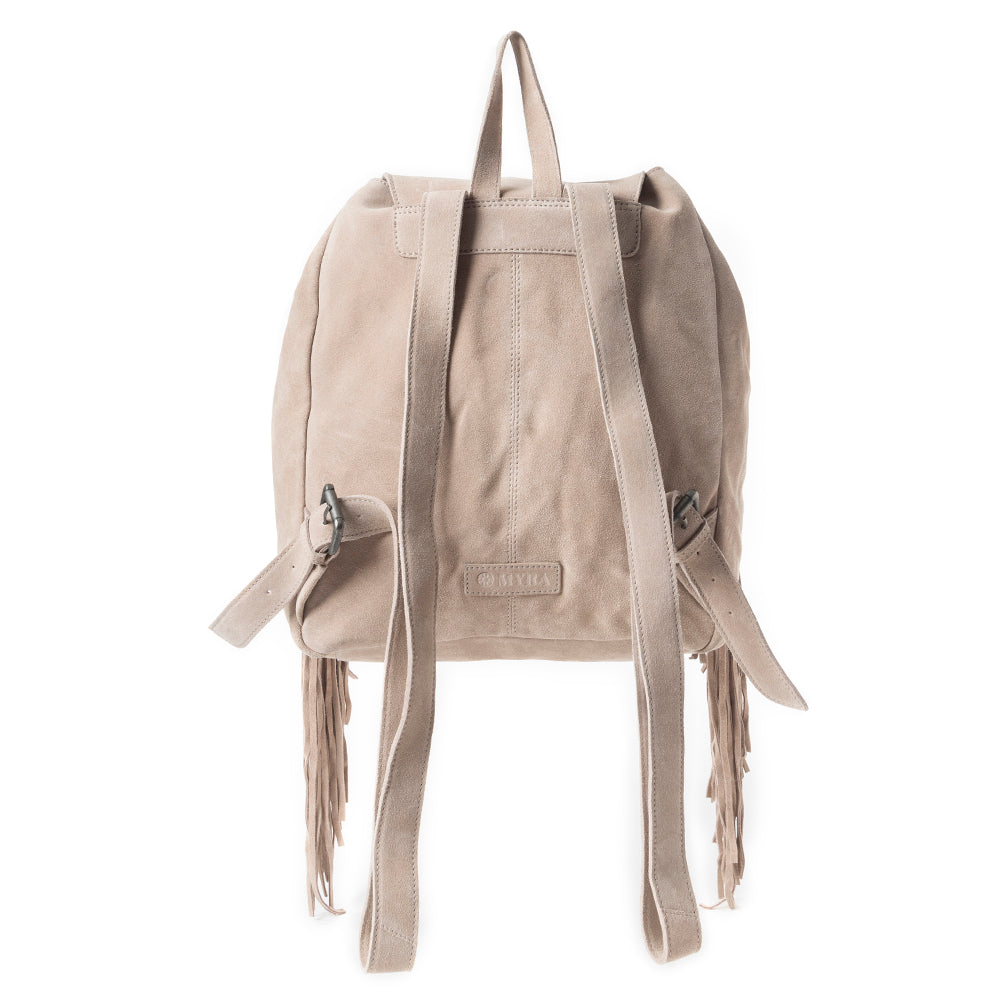 Deluxe Royale Backpack In Beige - Myra USA