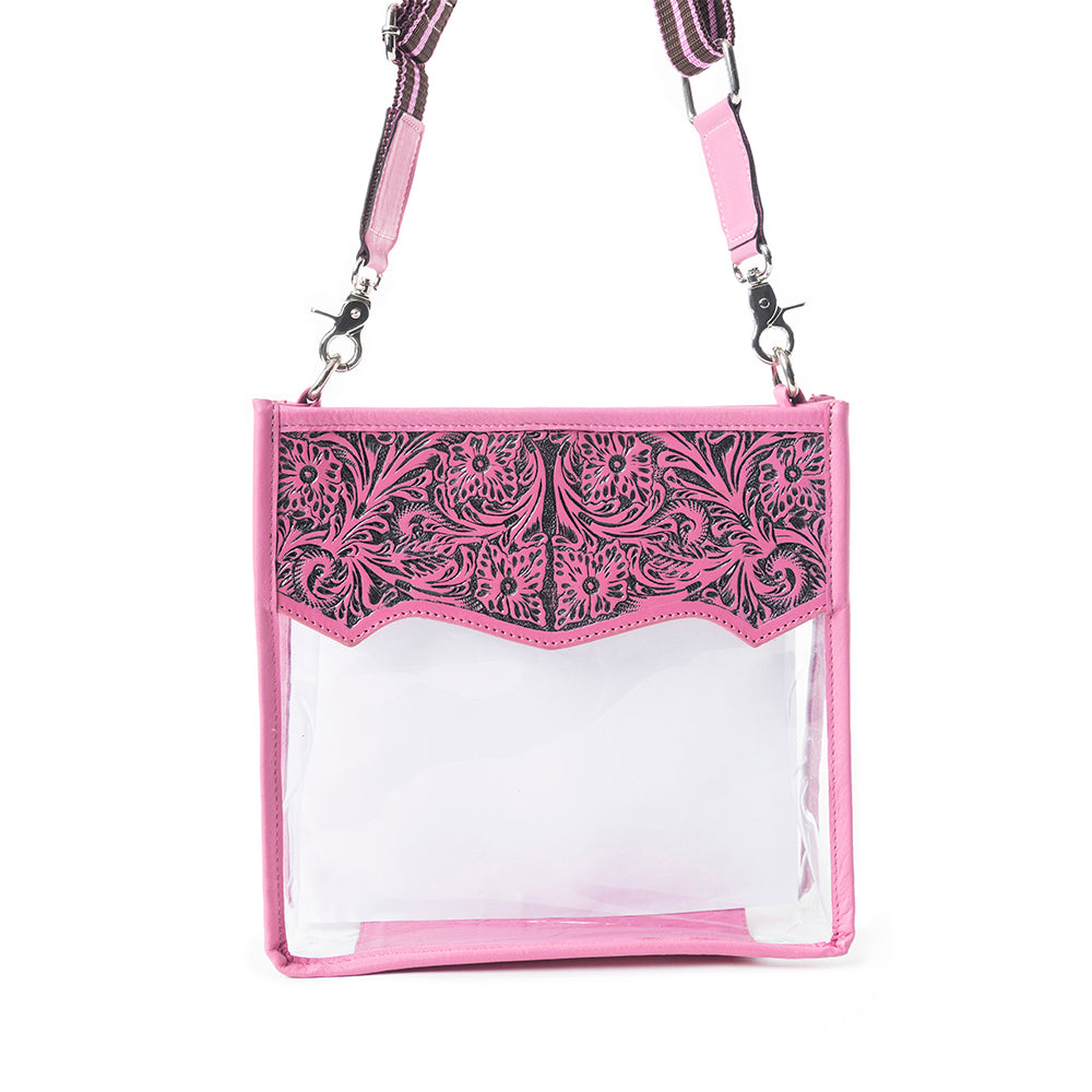 Pearlton Prairie Clear Bag In Pink - Myra USA