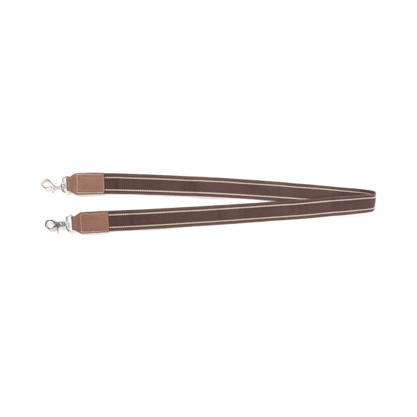 Millingston Canvas Accessory Strap In Dark Brown - Myra USA