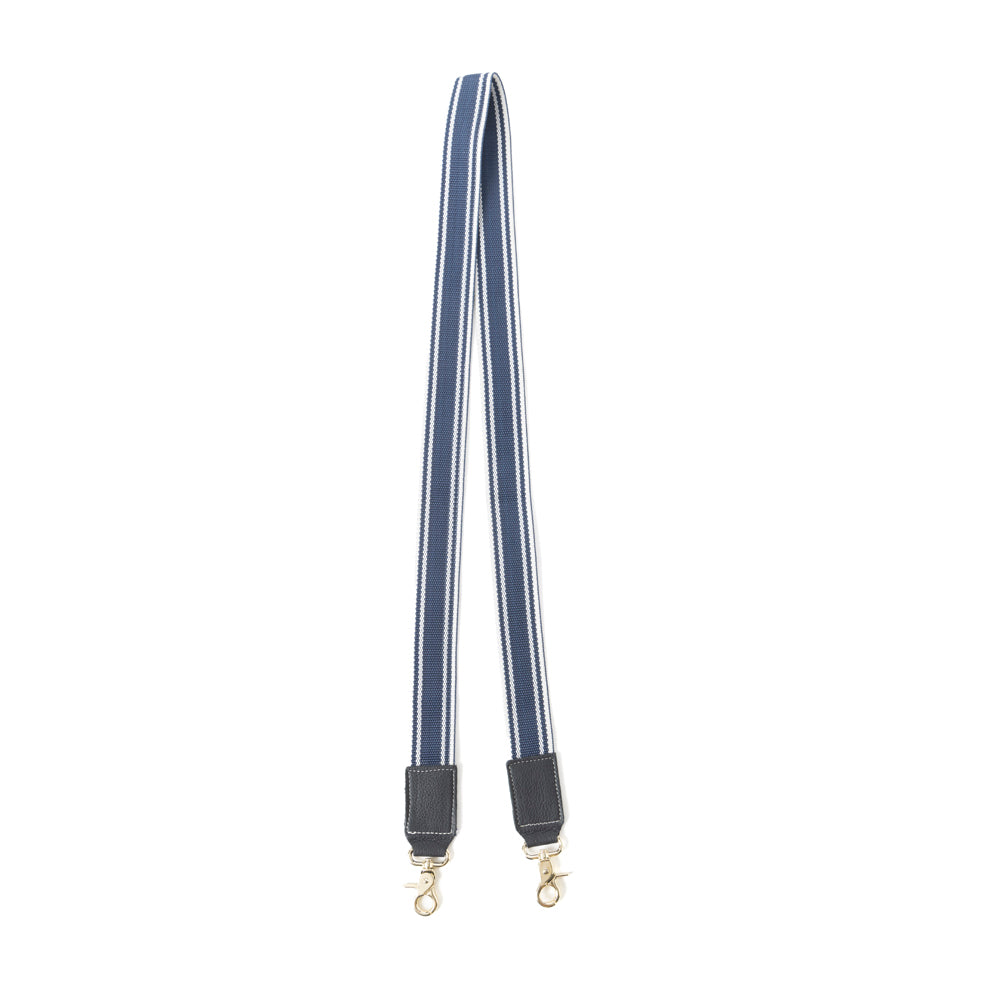 Millingston Canvas Accessory Strap In Blue and White - Myra USA