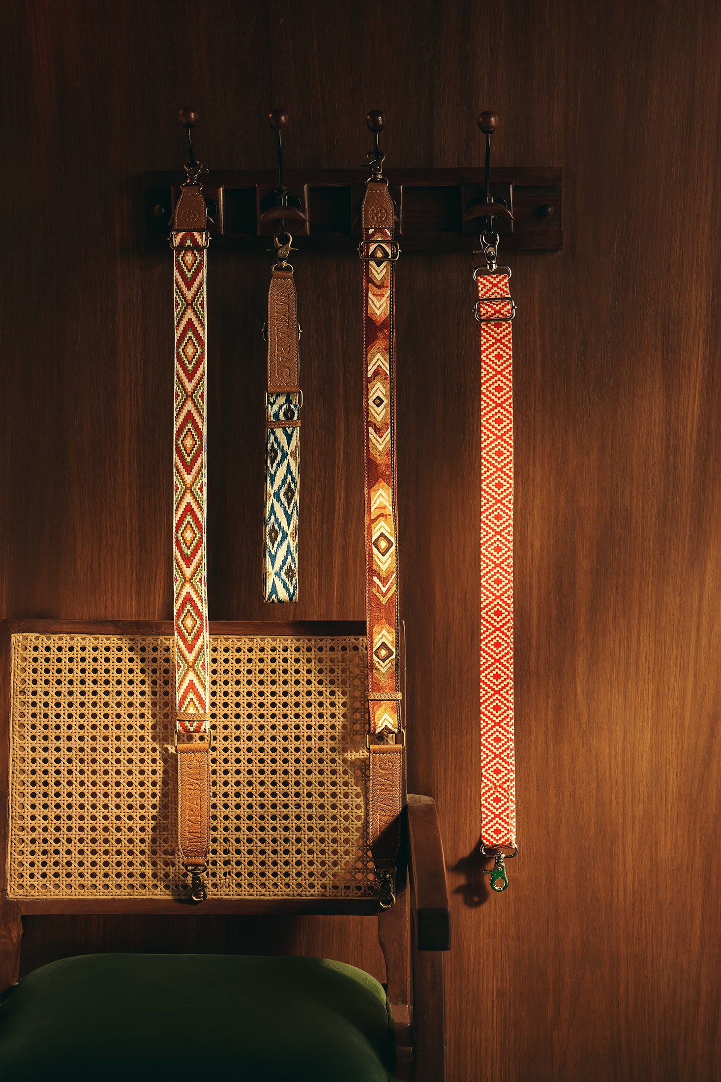 Eagle Mesa Accessory Strap In Yellow and Red - Myra USA