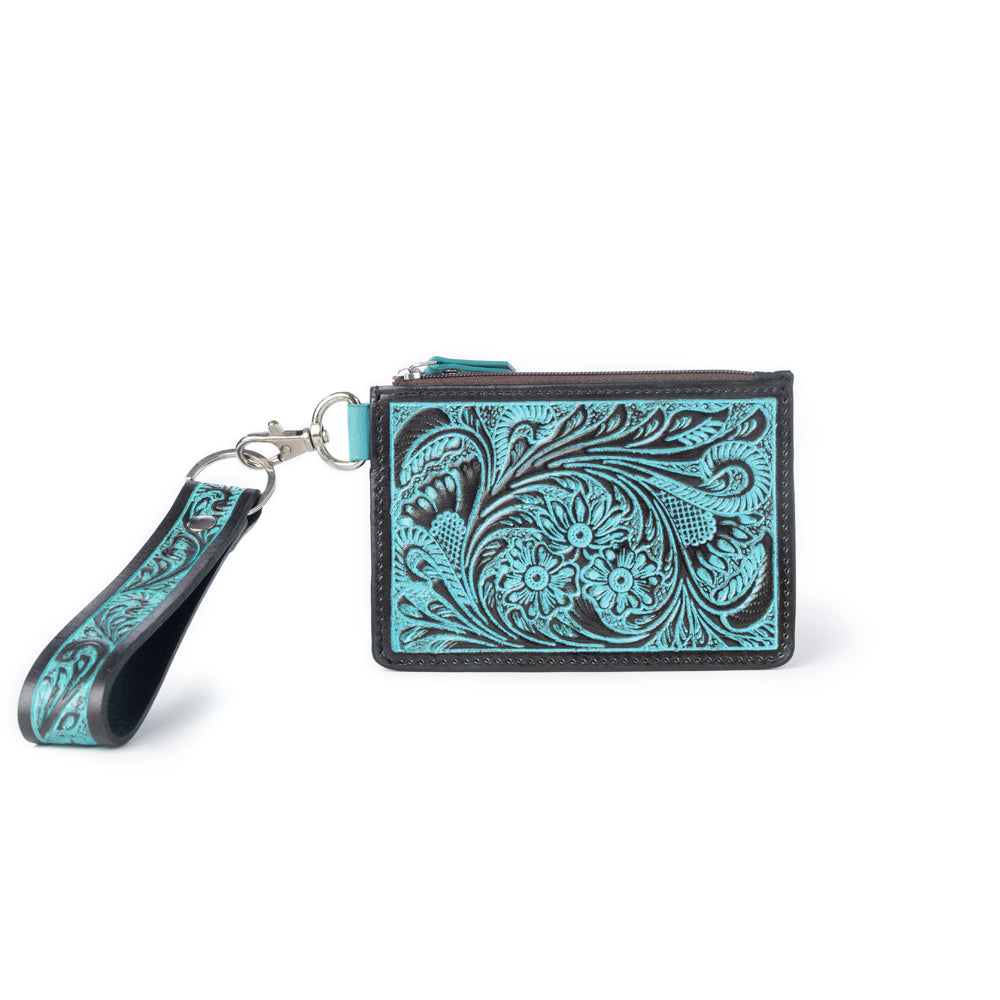 Pride of Prickly Pears Credit Card Holder In Turquoise - Myra USA