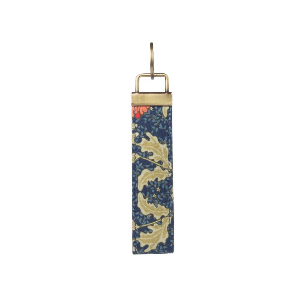 Penny's Posies Key Fob 5.5" In Blue And Green - Myra USA