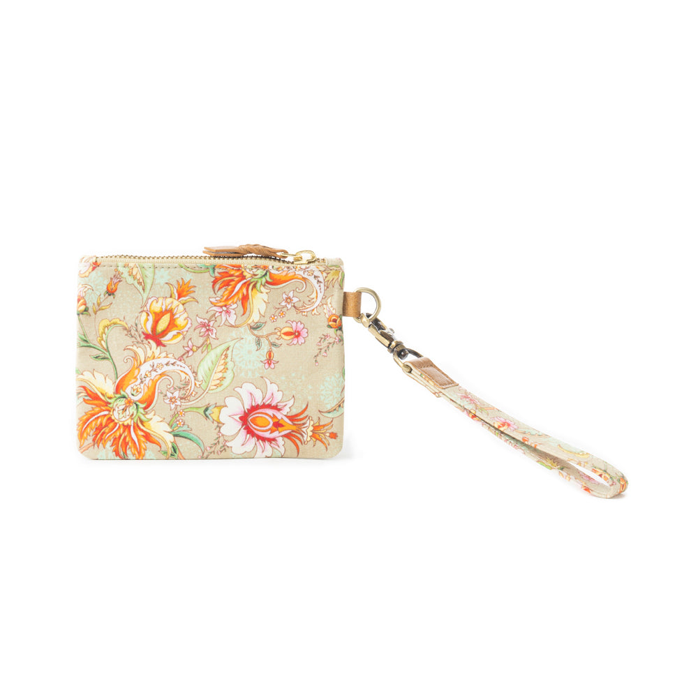 Serenity's Blooms Wallet In Beige - Myra USA