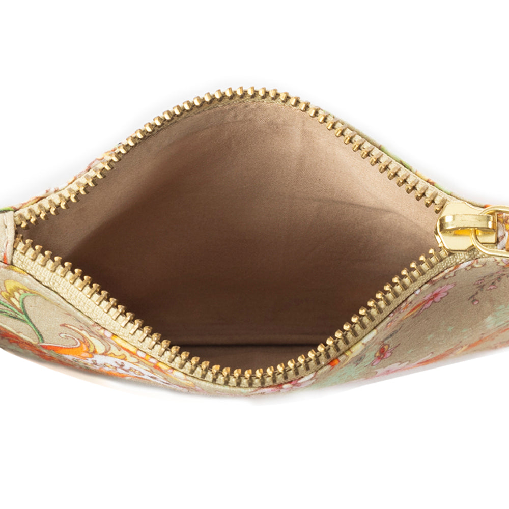 Serenity's Blooms Wallet In Beige - Myra USA