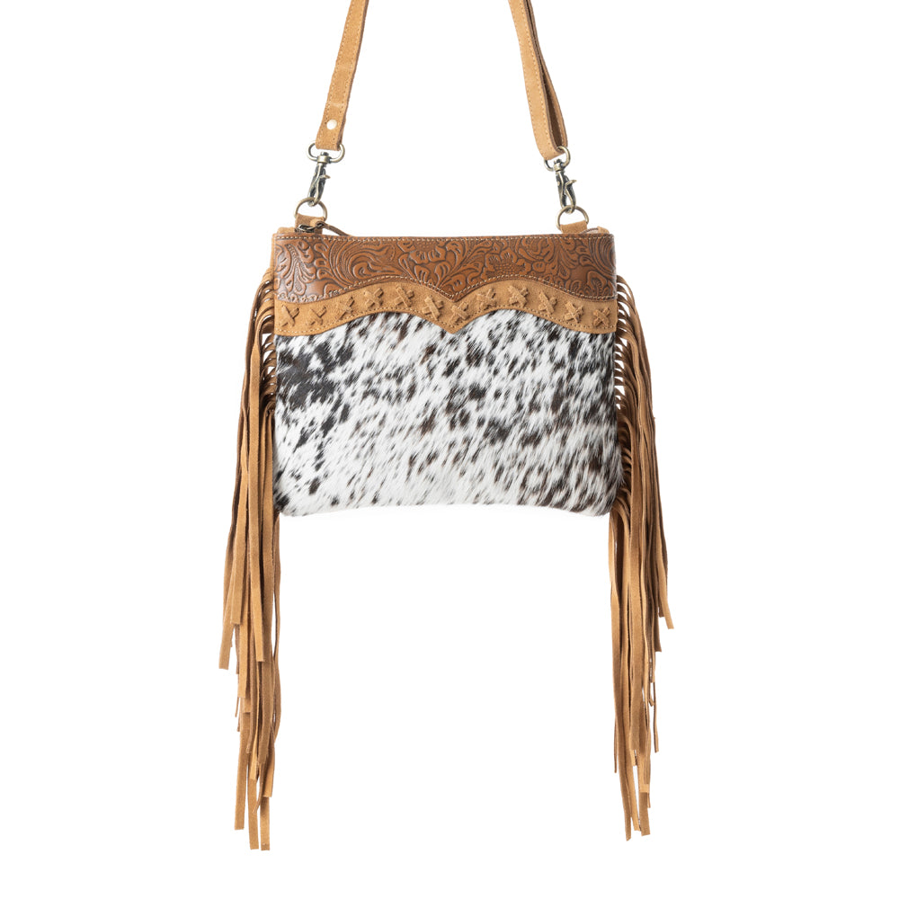 Timber Trail leather Bag in Burnished Bronze & Soft Porcelain - Myra USA