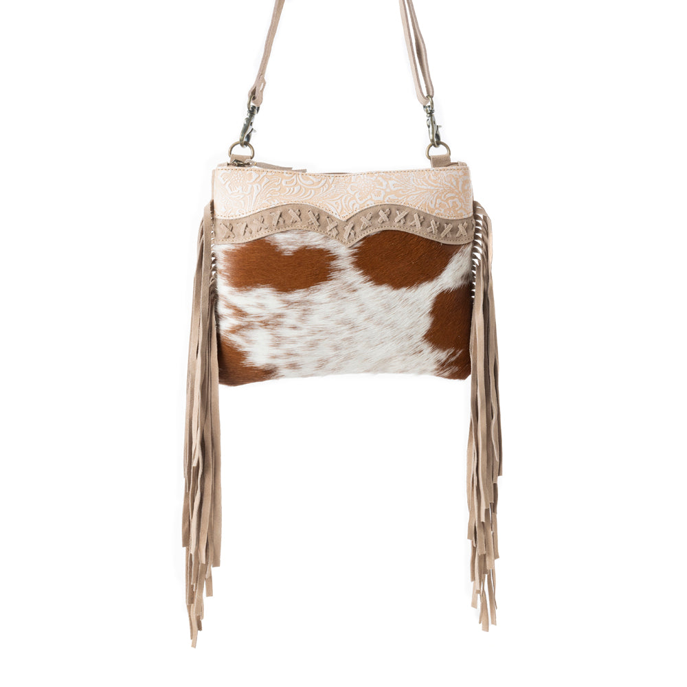 Mesa Rebel Hairon Bag in Spotted Tan - Myra USA