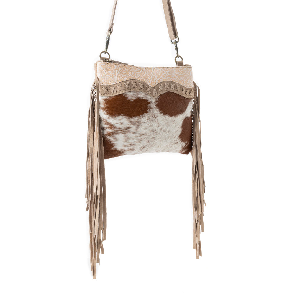 Mesa Rebel Hairon Bag in Spotted Tan - Myra USA