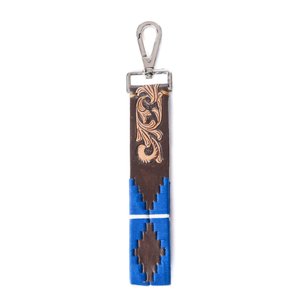 My Desert Dawn Key Fob In Blue & Brown - Myra USA