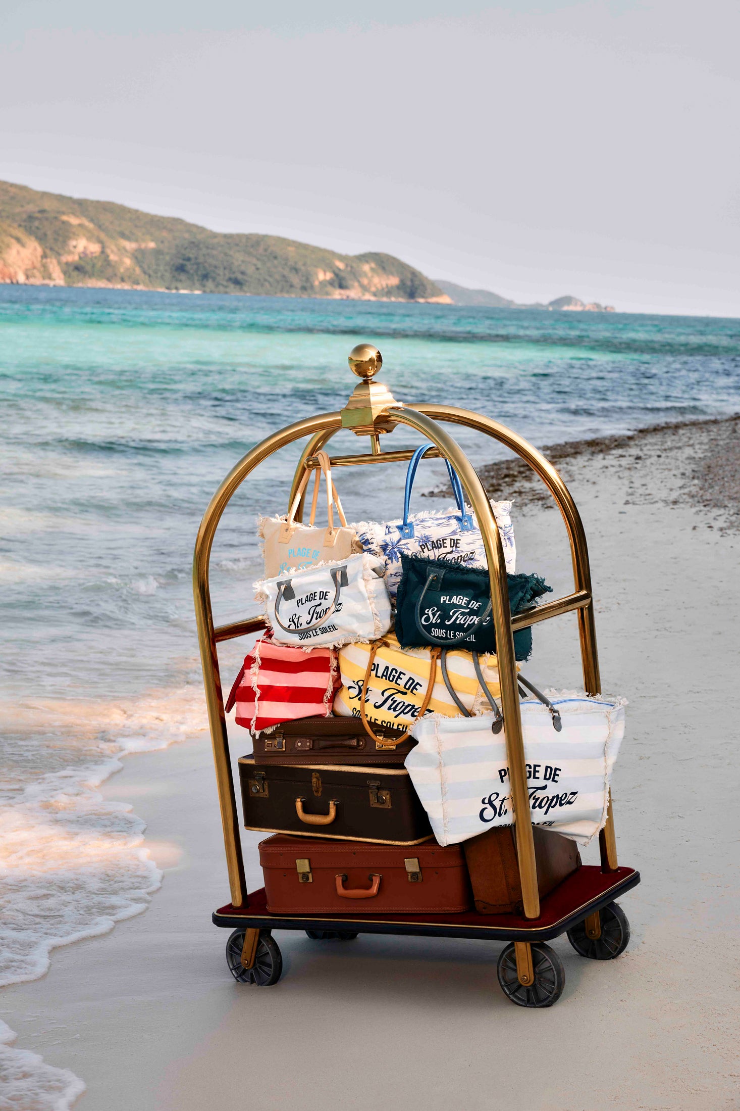 Saint Tropez Tote Bag In Green