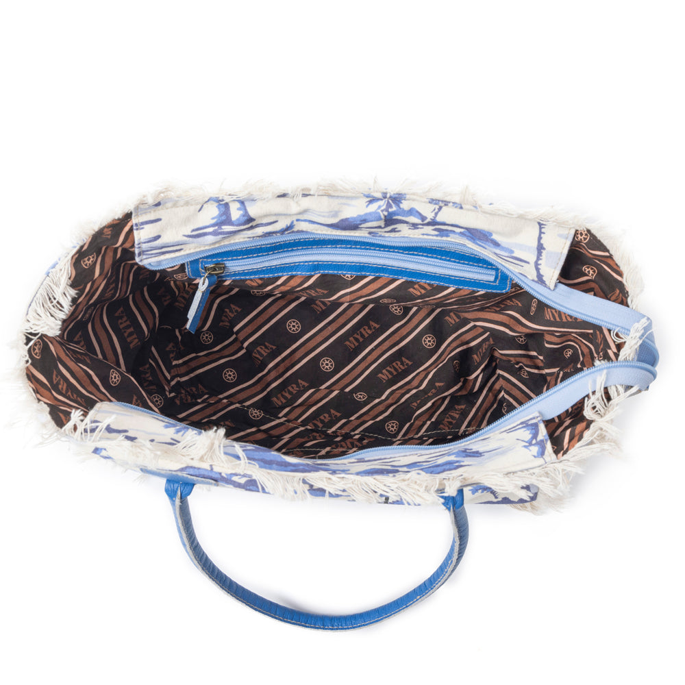 Saint Tropez Tote Bag In Blue & White