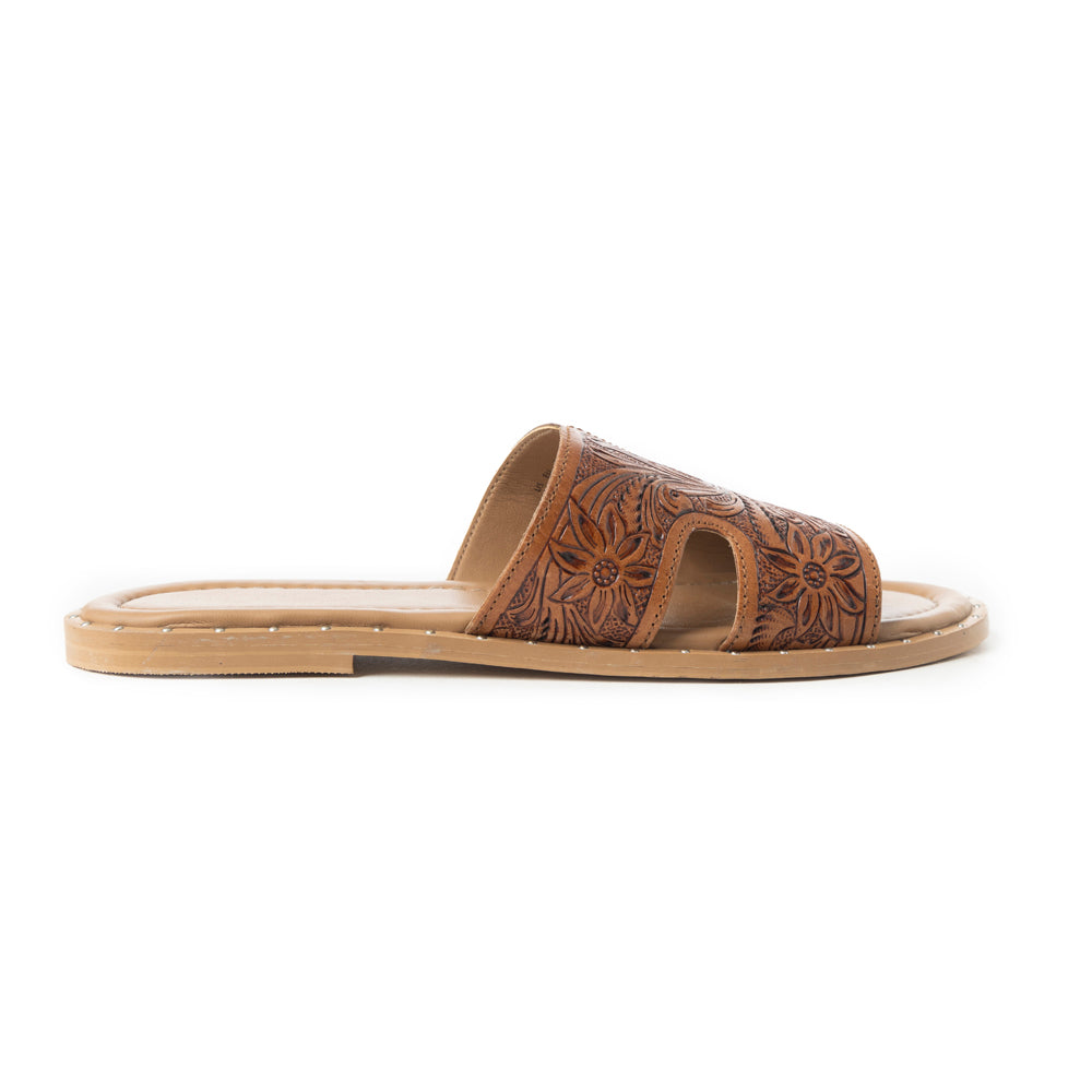 Carmina Anne Sandals In Dark Brown - Myra USA