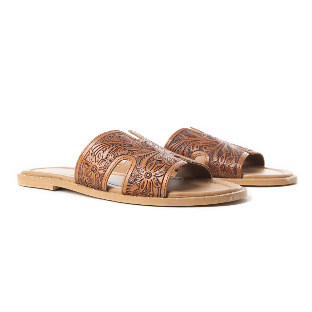 Carmina Anne Sandals In Dark Brown - Myra USA