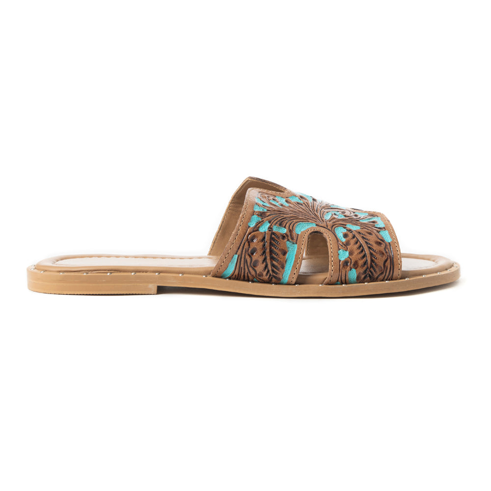 Carmina Anne Sandals In Blue - Myra USA