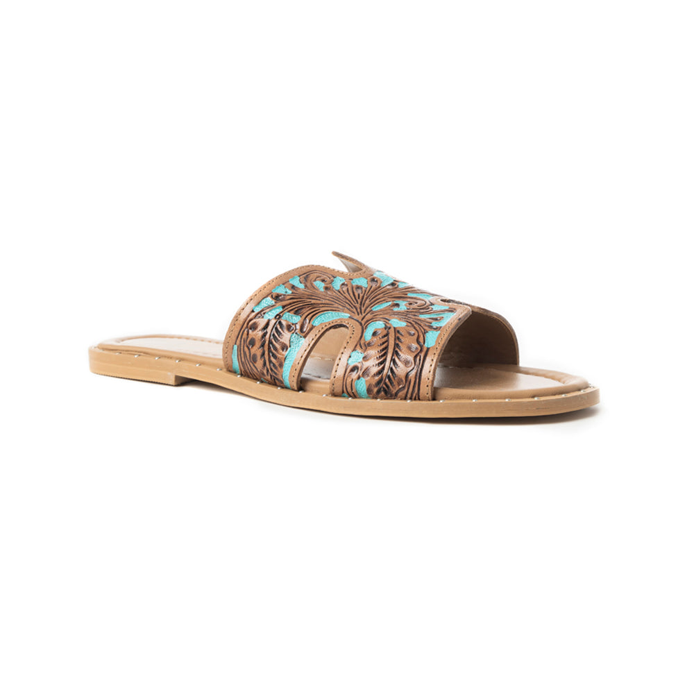 Carmina Anne Sandals In Blue - Myra USA