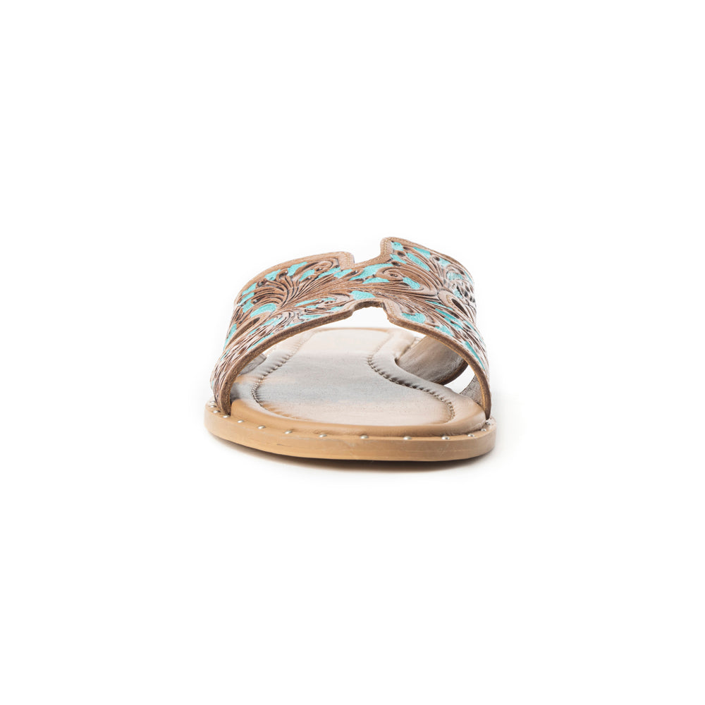 Carmina Anne Sandals In Blue - Myra USA