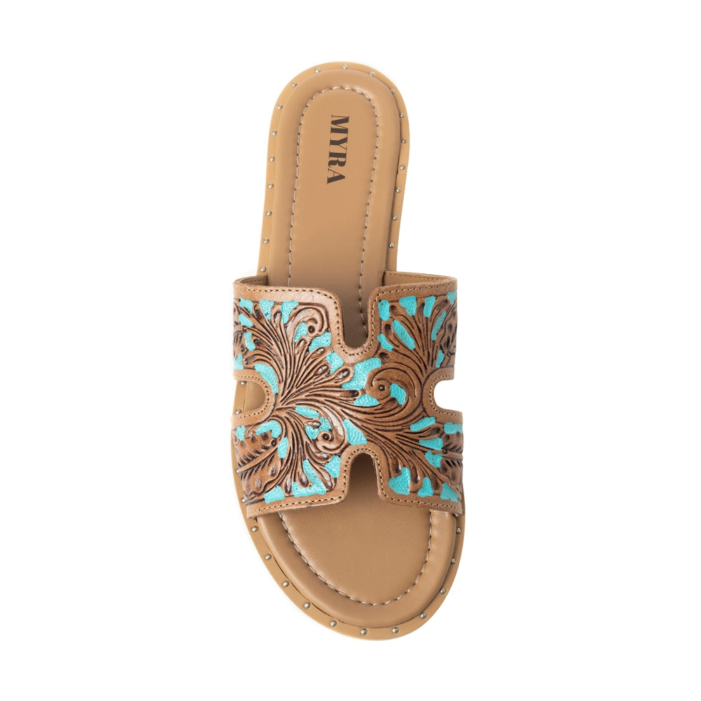 Carmina Anne Sandals In Blue - Myra USA