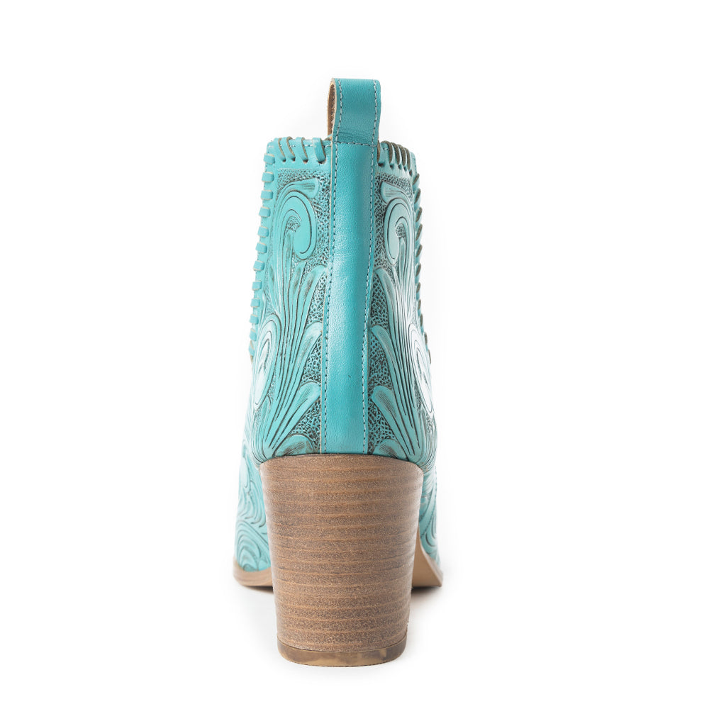 Persimmonee Heels In Turquoise - Myra USA