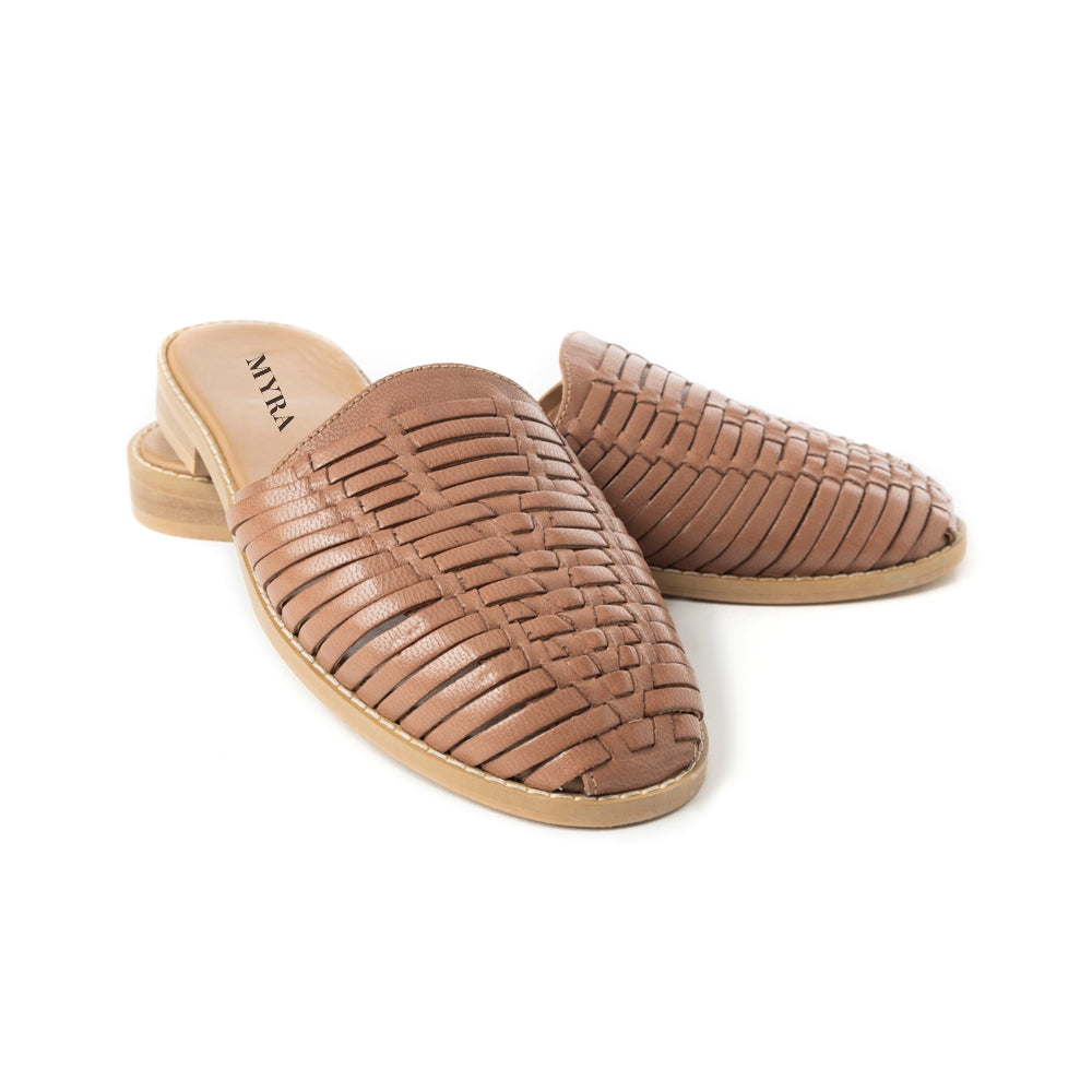 Madrigonna Sandals In Brown - Myra USA